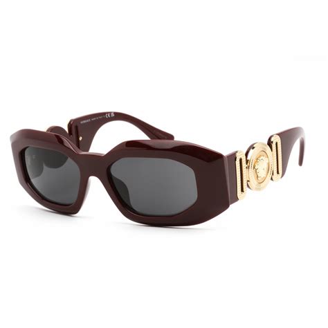 Versace Dark Grey Irregular Men's Sunglasses 